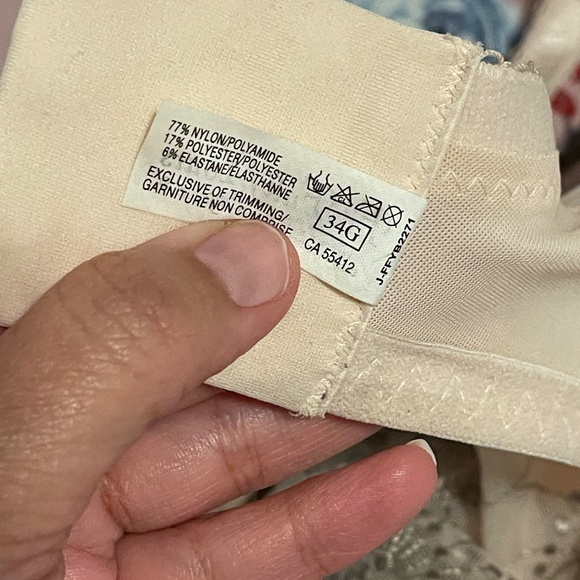 Fit Fully Yours Lingerie: Cloud Pink Nicole Sheer Lace Bra (US 34G) - Picture 7 of 8